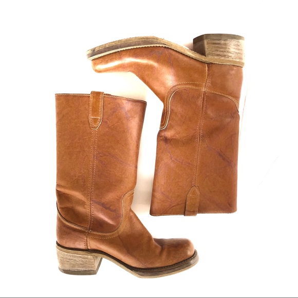 ACME Other - Vintage Acme Light Brown Rounded Square Toe Boots